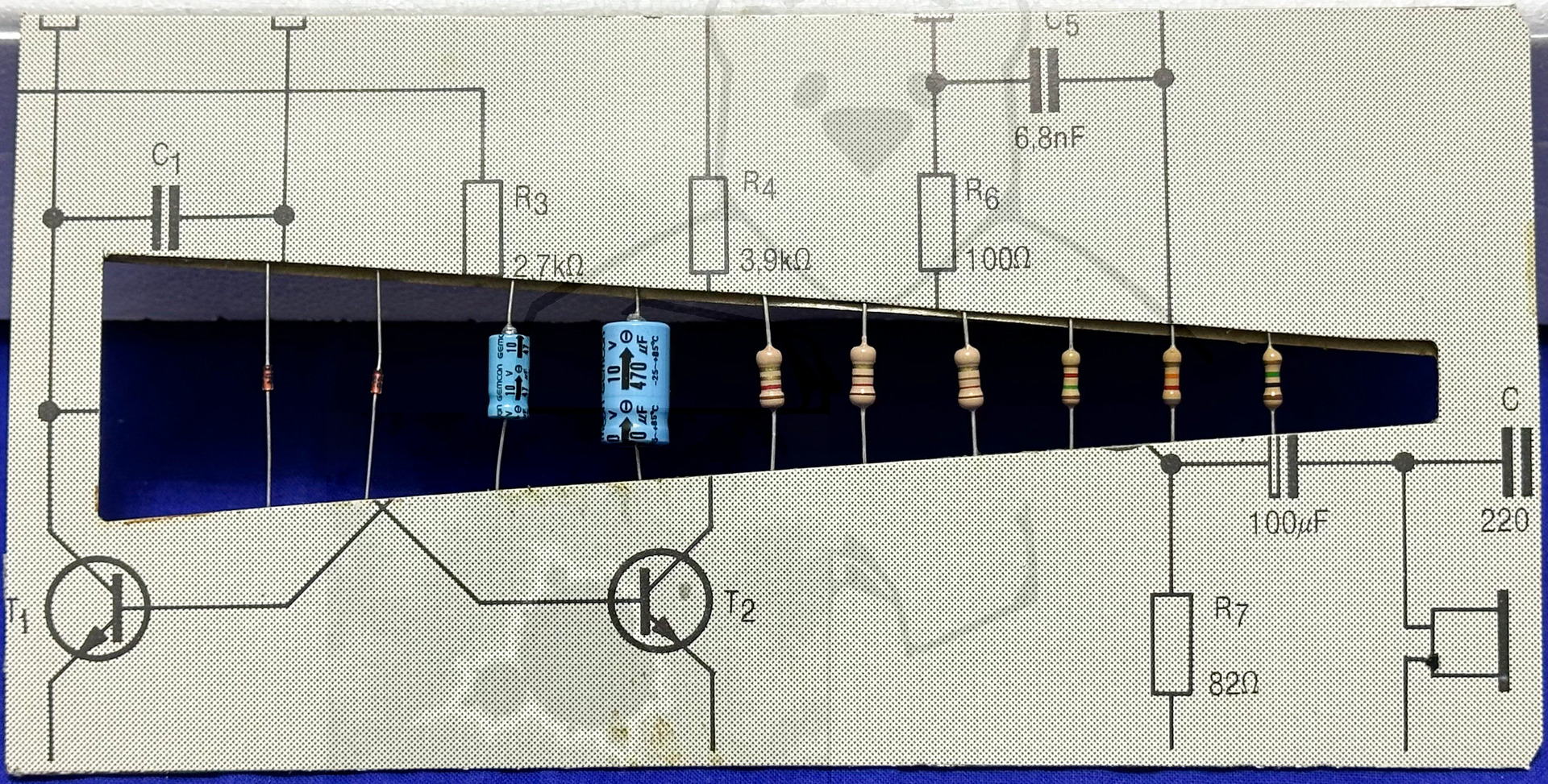 Kosmos Elektronik Labor E200 - Bauteile